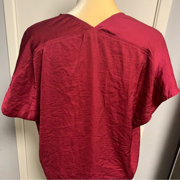 Lucky Brand Dark Berry Pink blouse size M - Picture 6 of 6